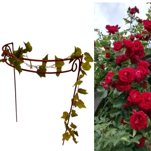 Stylowa Podpora do hortensji roślin krzewów Podpórki średnica 50 cm wysokość 80cm półokrągła
